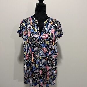 Cocomo Floral, Blouse, multicolors, Size 1X